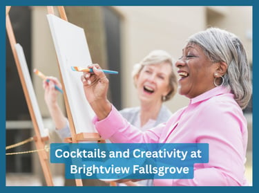Cocktails and Creativity at Brightview Fallsgrove-2